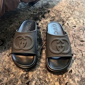 Gucci platform slides